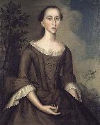 Joseph Badger Mrs. John Haskins (Hannah Upham) Spain oil painting artist